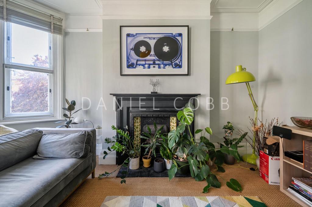 Living room, fireplace