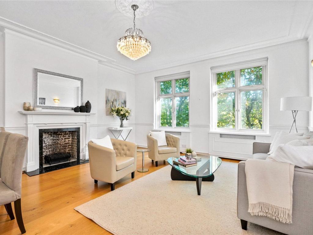 Living room, fireplace