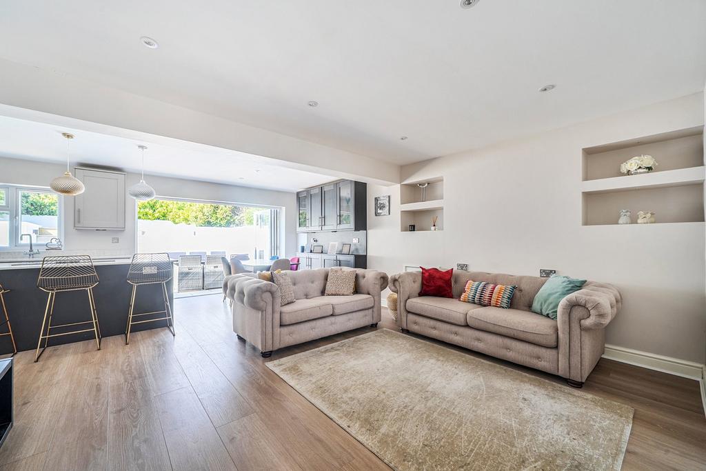 Open-plan living area, open plan living