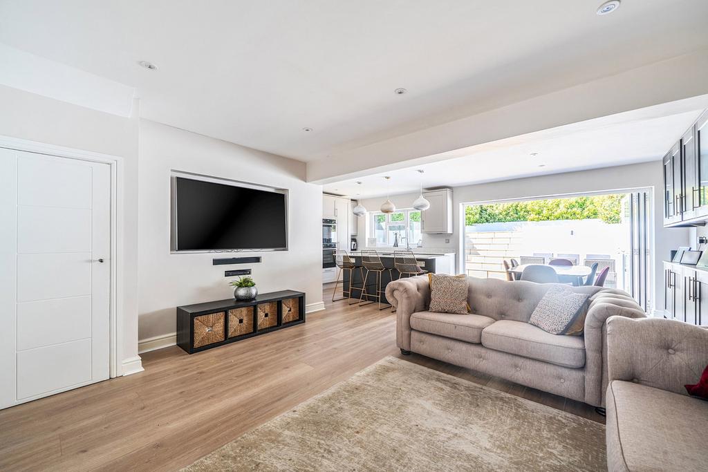 Open-plan living area, open plan living