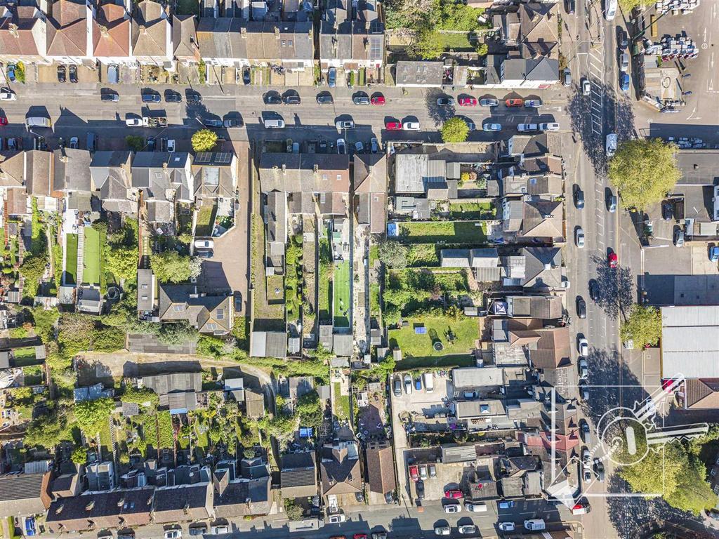 Aerial view, land