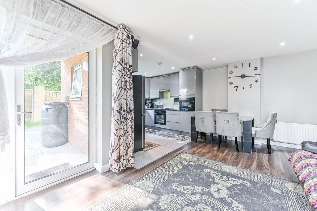 Open-plan living area, open plan living