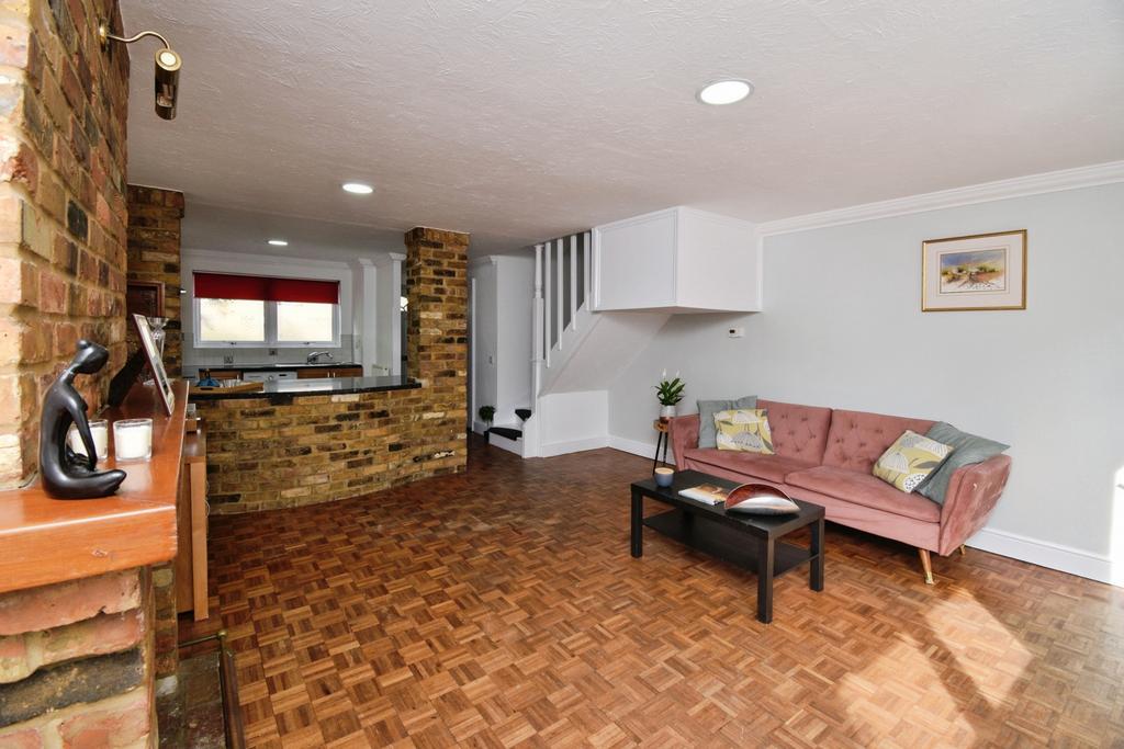 Open-plan living area, open plan living, fireplace