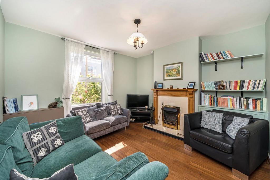 Living room, fireplace