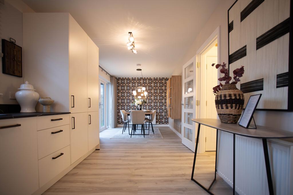 Open-plan living area, open plan living