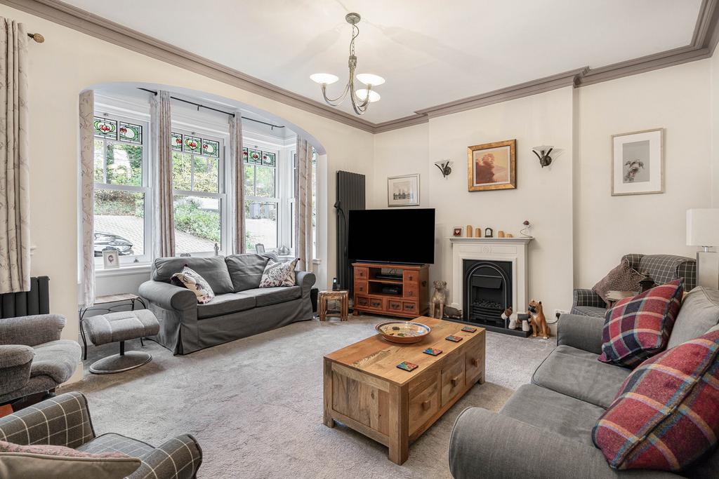 Living room, fireplace