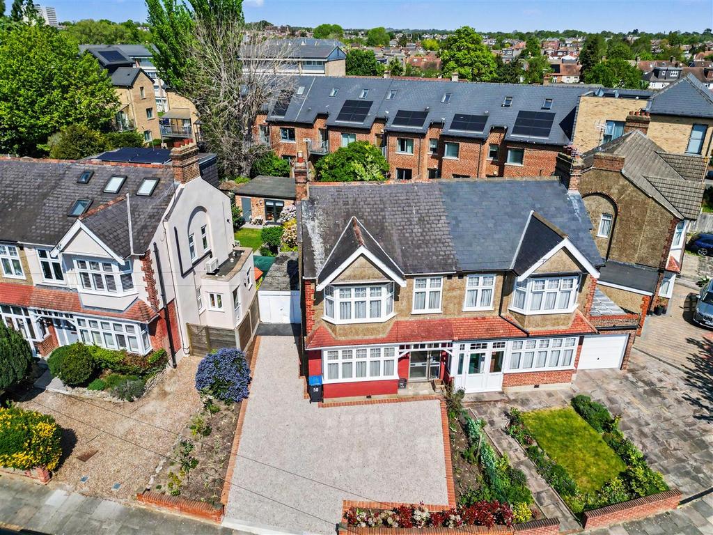 Detached house exterior, driveway, garden