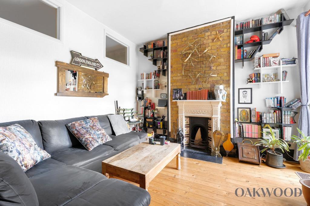 Living room, fireplace