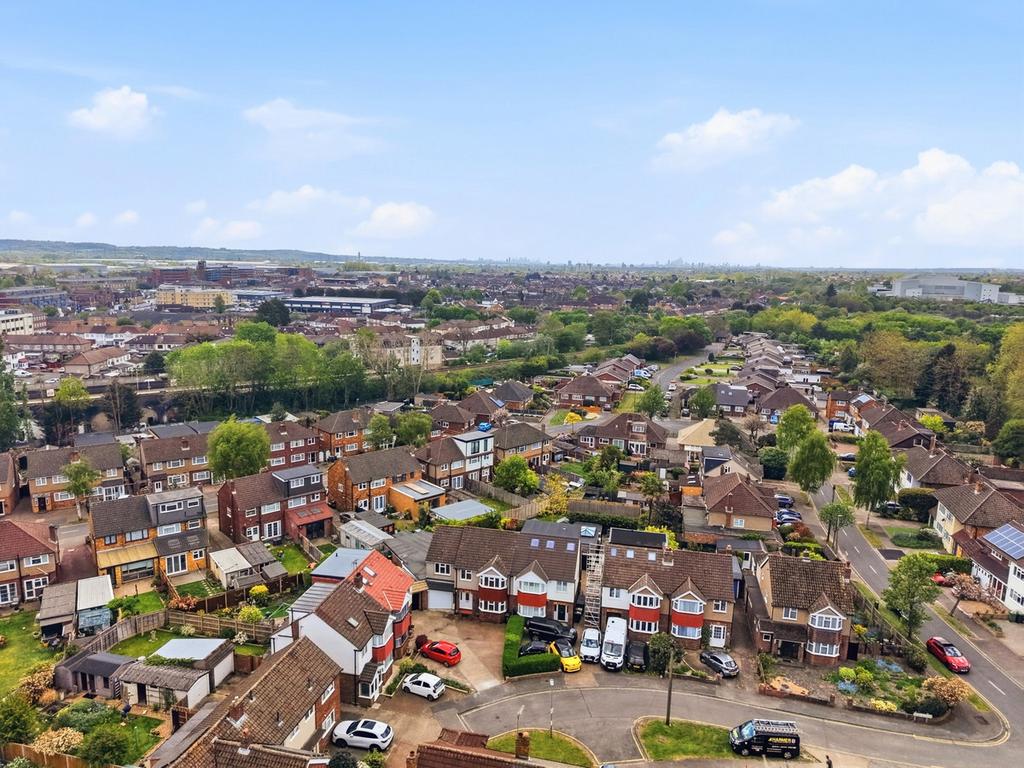 Aerial view, land