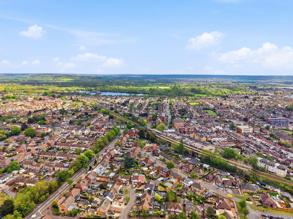 Aerial view, land