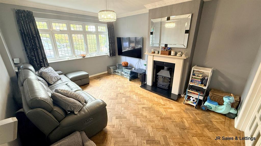 Living room, fireplace