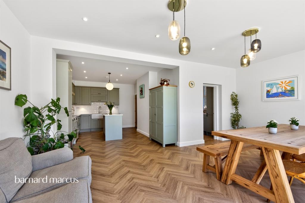 Open-plan living area, open plan living