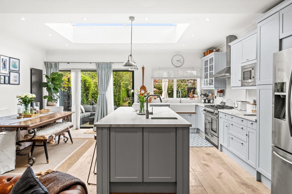 Open-plan living area, open plan living