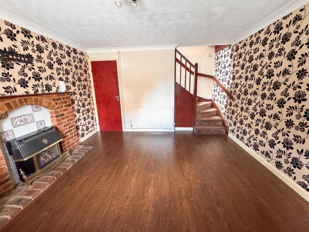 Living room, fireplace