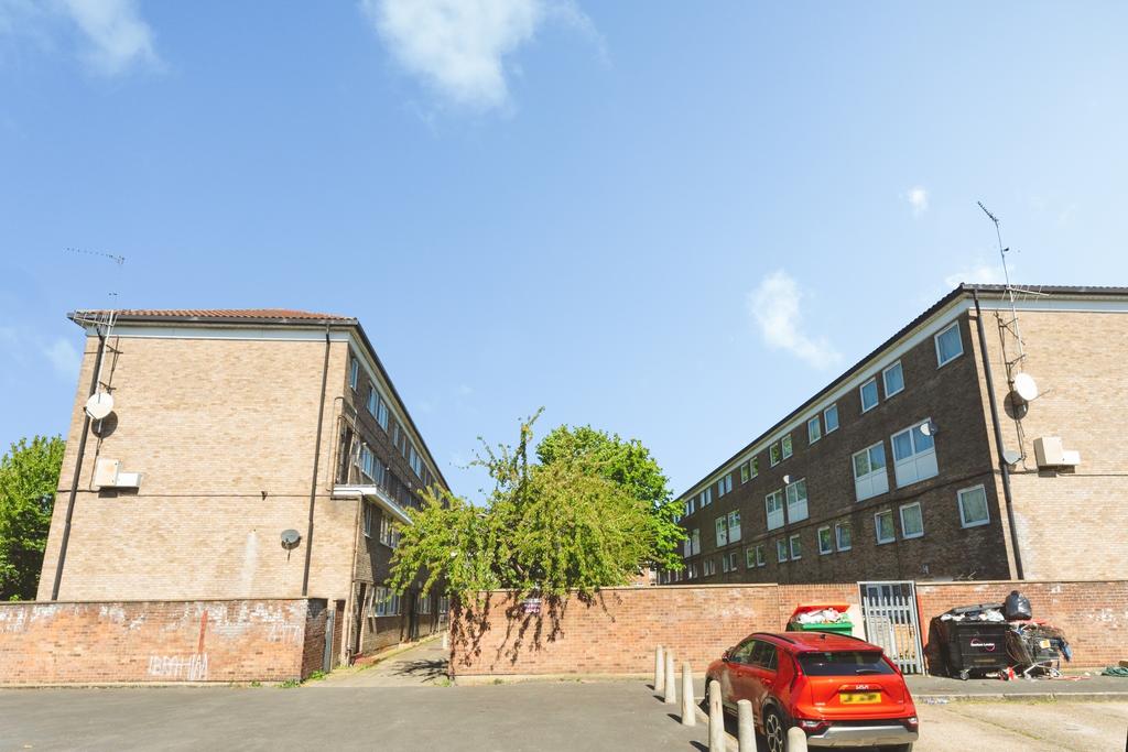 Apartment building facade, block of apartments