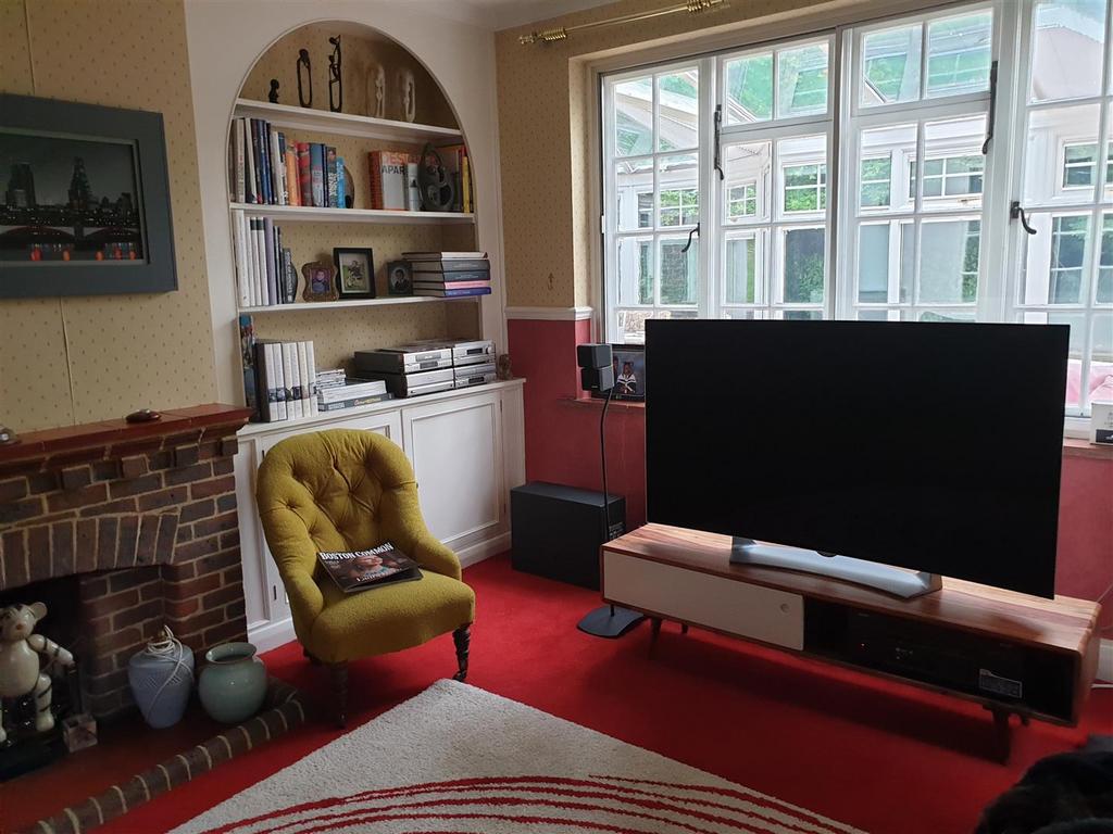 Living room, fireplace