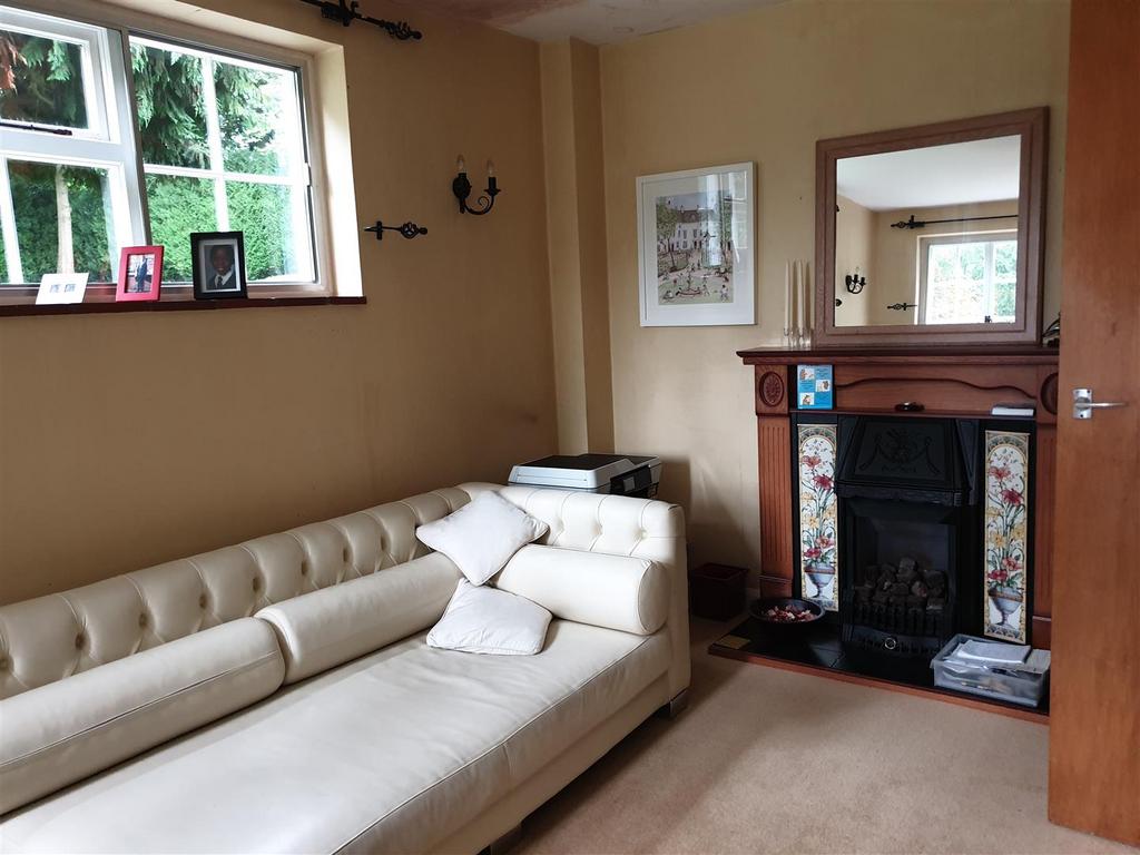 Living room, fireplace