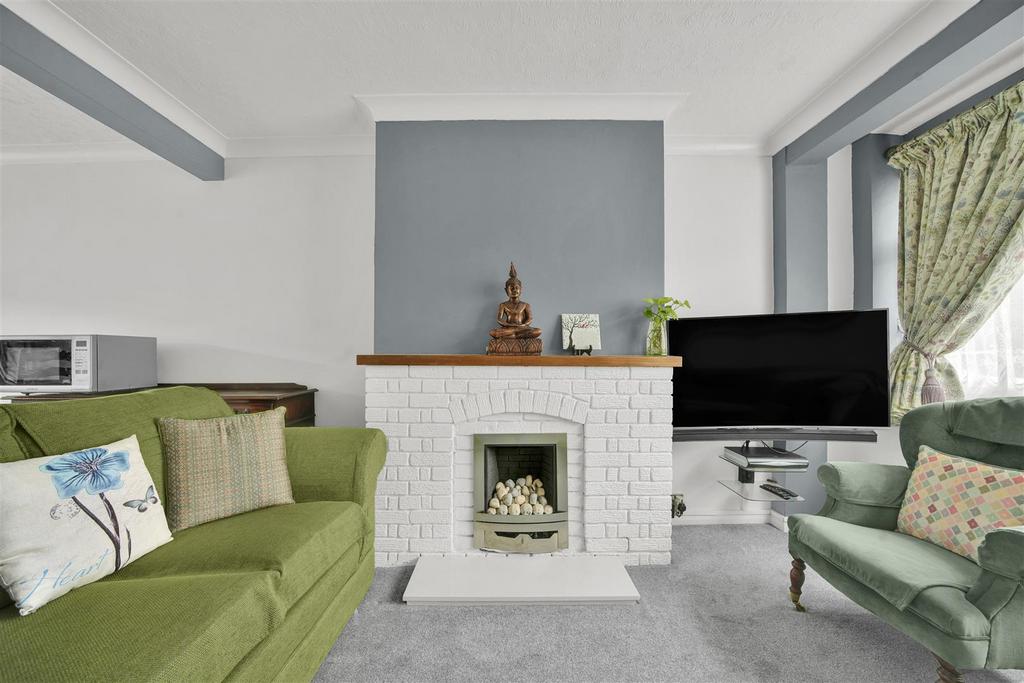 Living room, fireplace