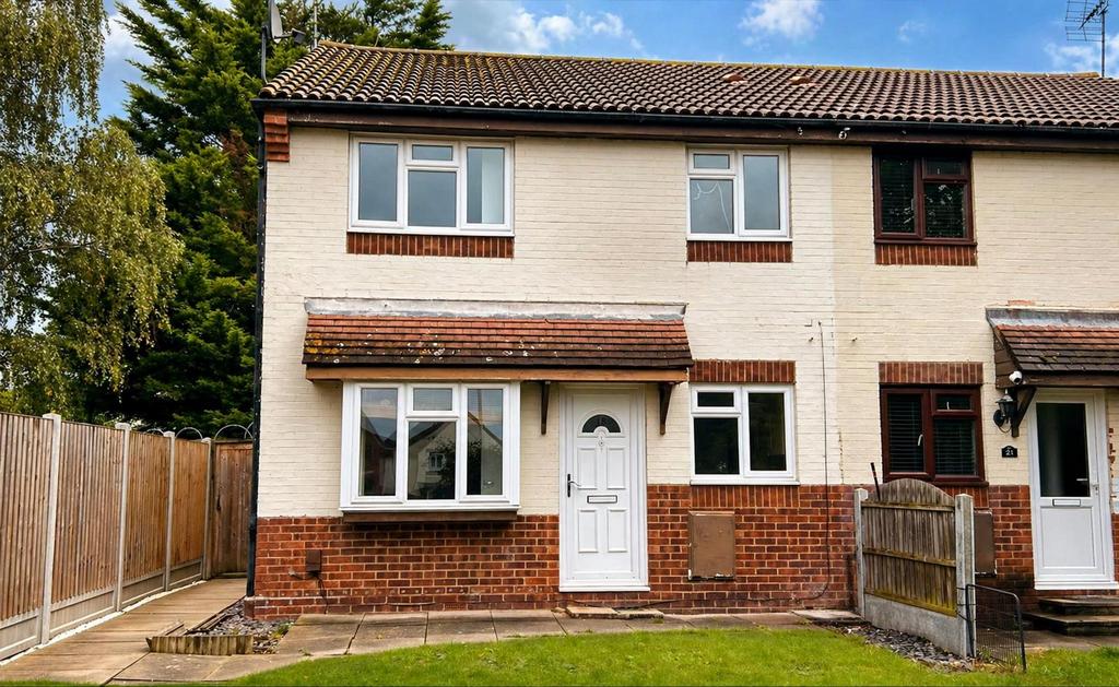 Semi-detached house exterior, garden