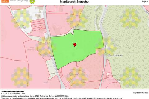 Land for sale, Starkholmes Road, Matlock DE4