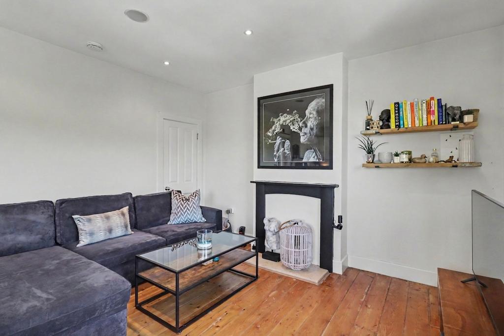 Living room, fireplace