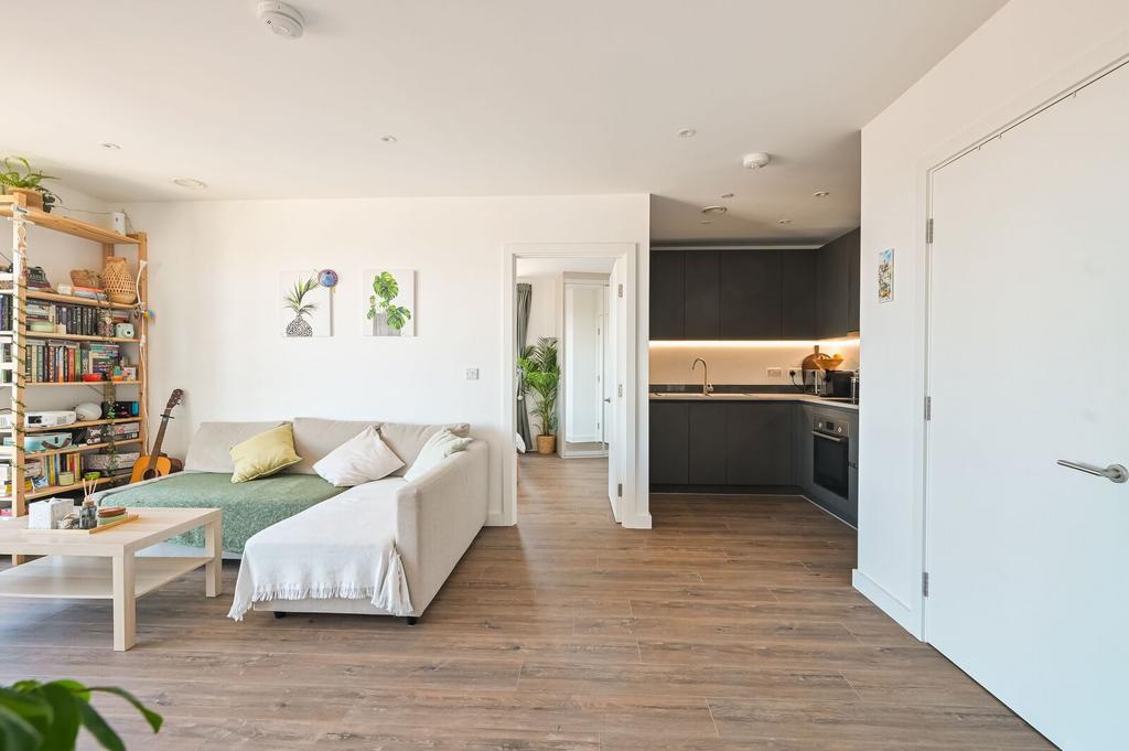 Open-plan living area, open plan living