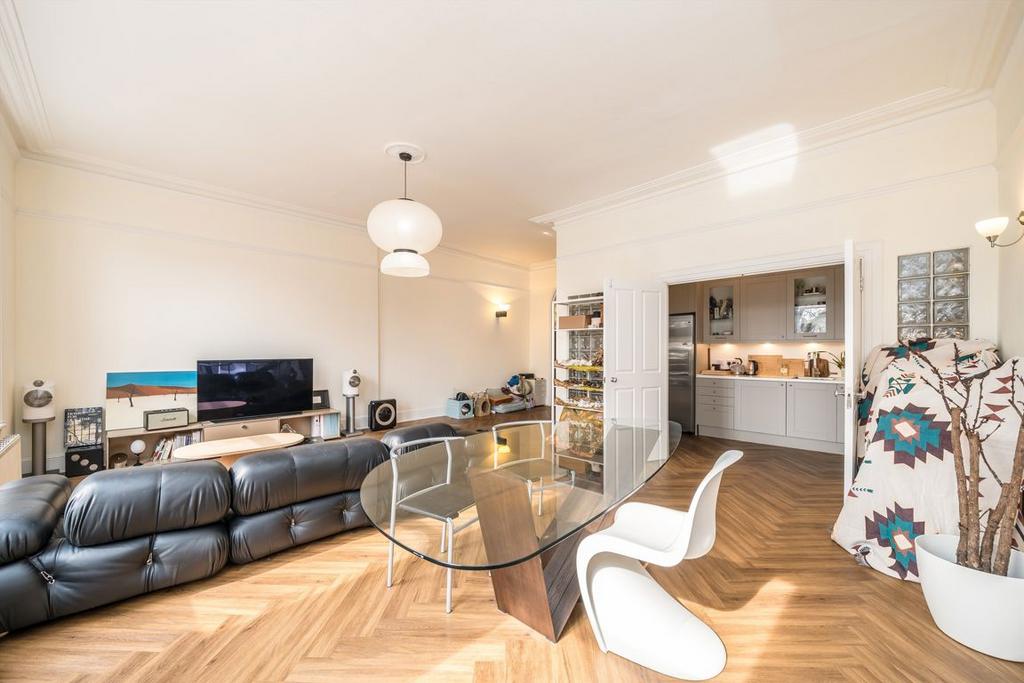 Open-plan living area, open plan living