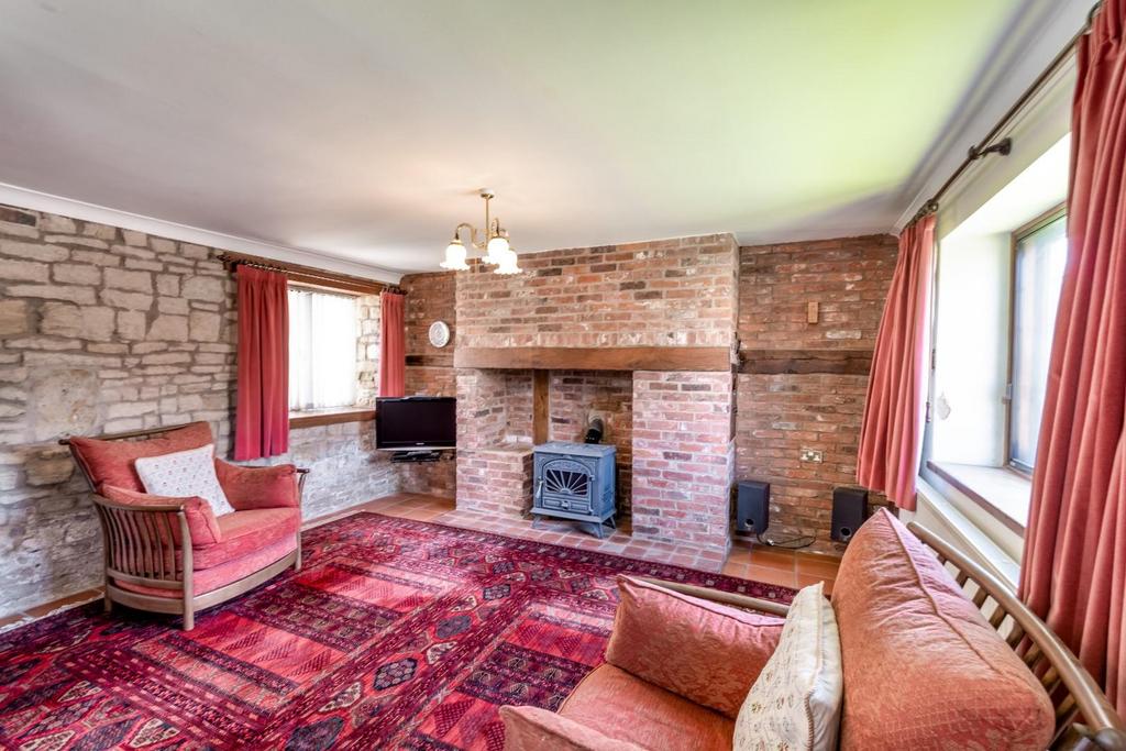 Living room, fireplace