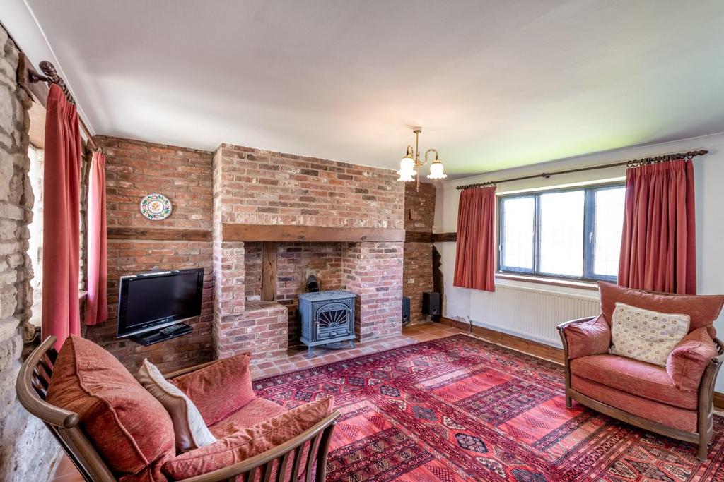 Living room, fireplace