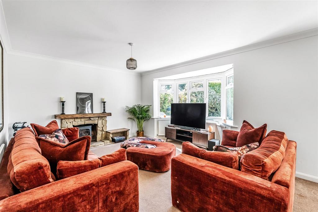 Living room, fireplace