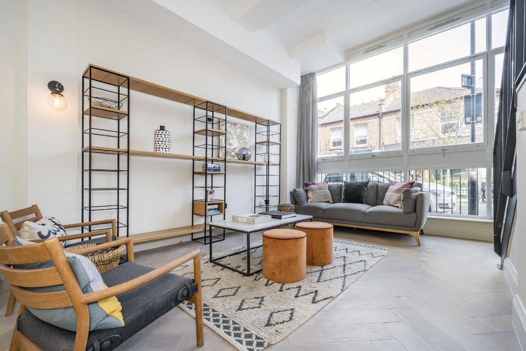 Open-plan living area, open plan living