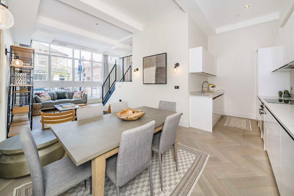 Open-plan living area, open plan living