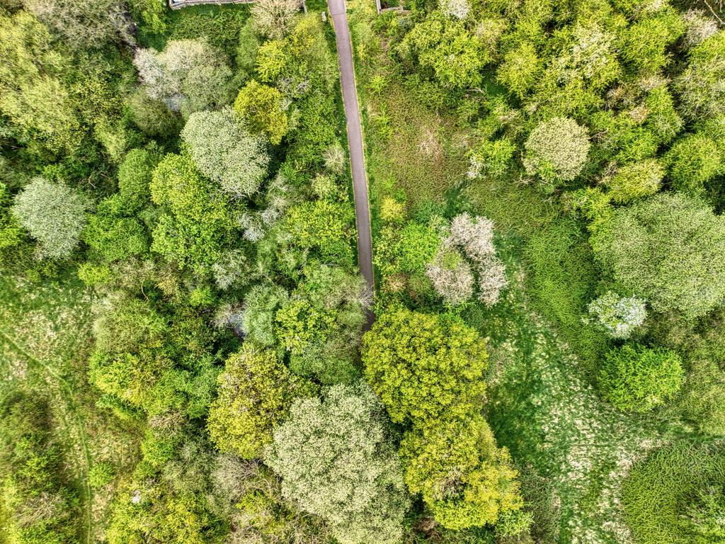 Aerial view, land