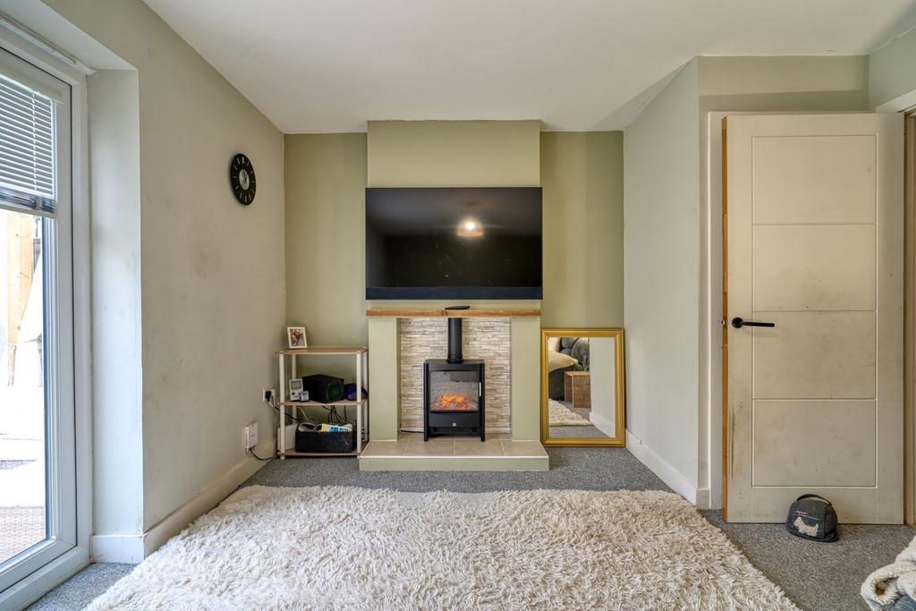 Living room, fireplace