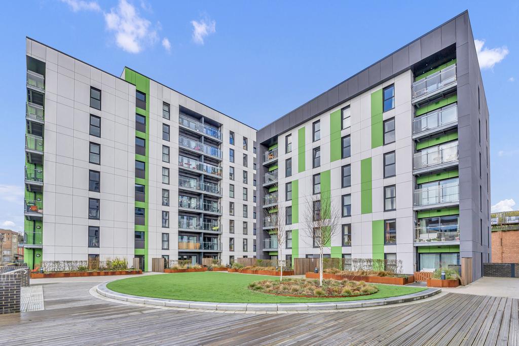 Apartment building facade, block of apartments