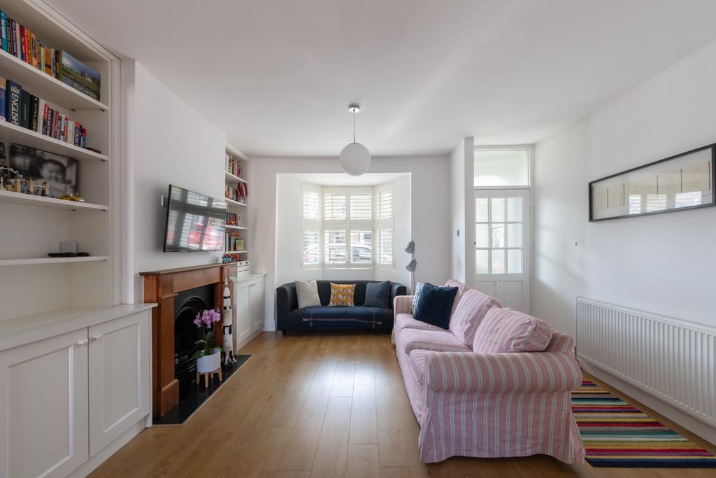 Living room, fireplace