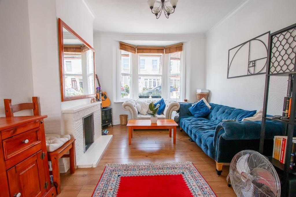 Living room, fireplace