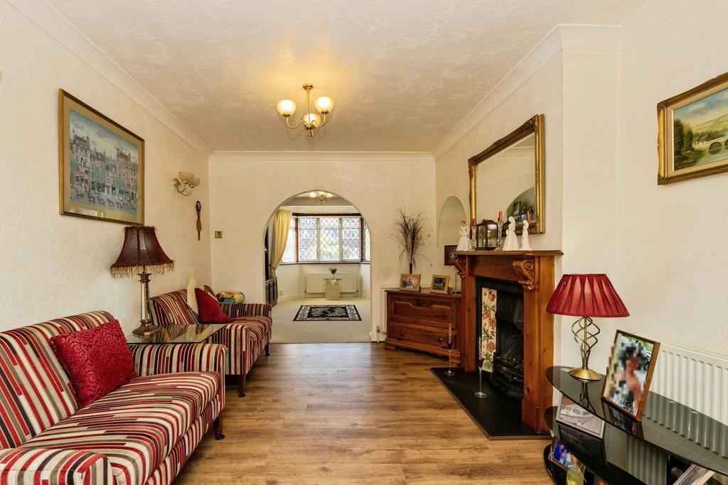 Living room, fireplace