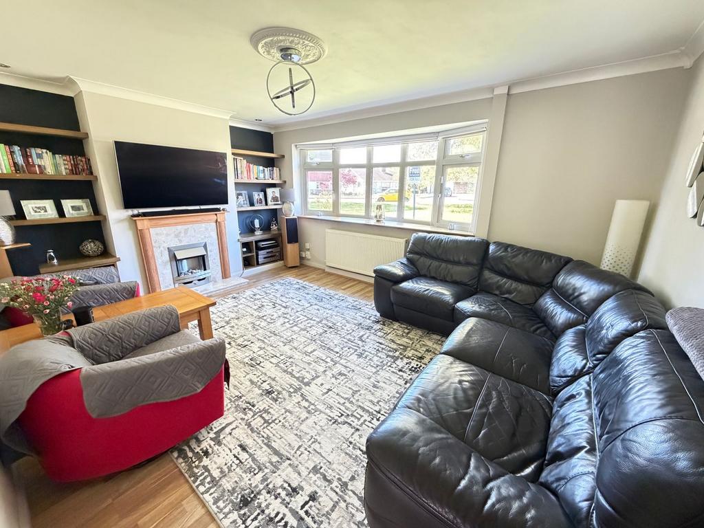 Living room, fireplace
