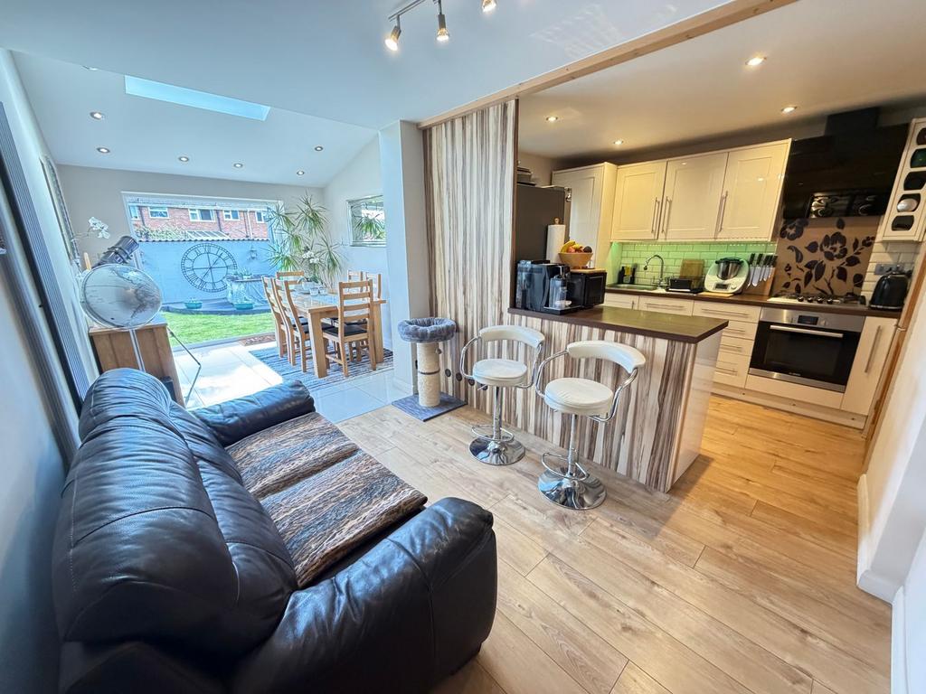 Open-plan living area, open plan living