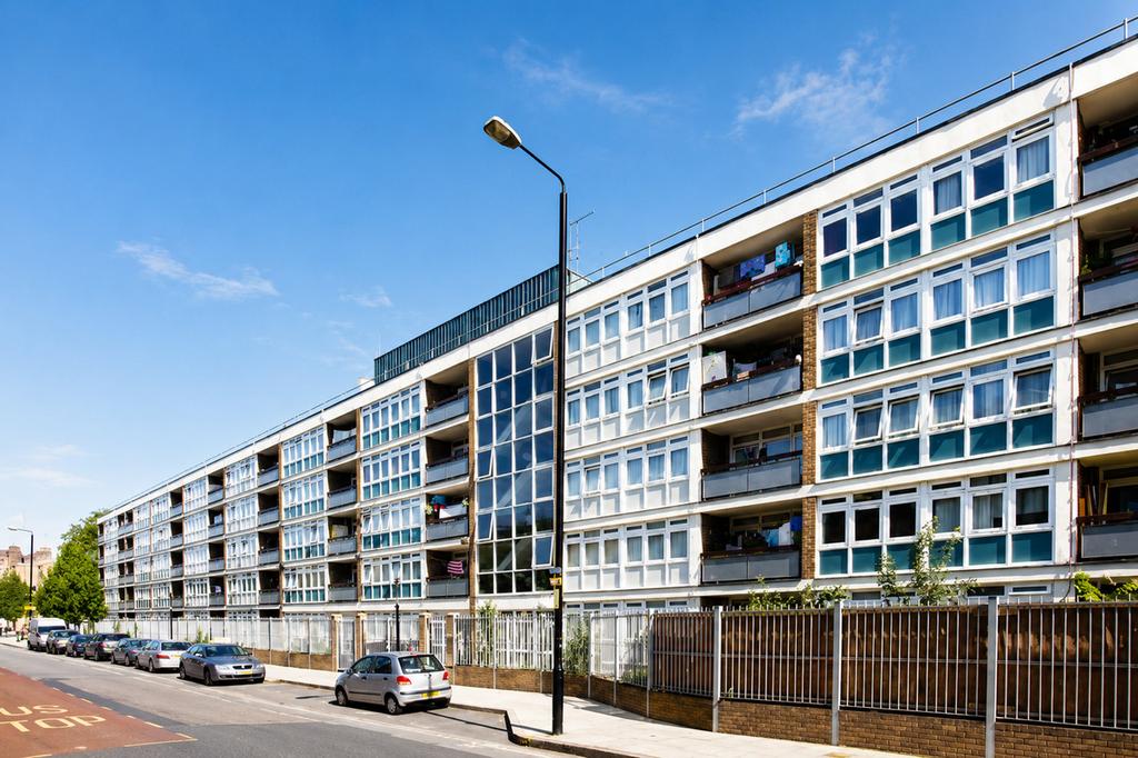 Apartment building facade, block of apartments