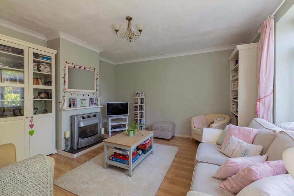 Living room, fireplace