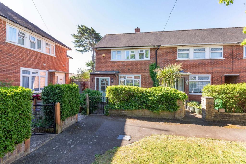 Semi-detached house exterior, driveway