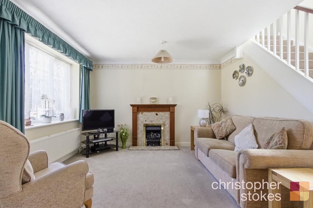 Living room, fireplace