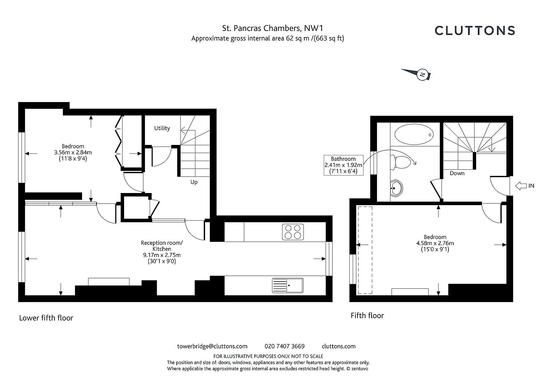 St Pancras Chambers Euston Road London Nw1 2 Bed Flat 2 925