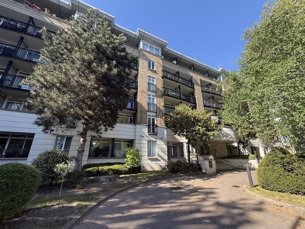 Apartment building facade, block of apartments