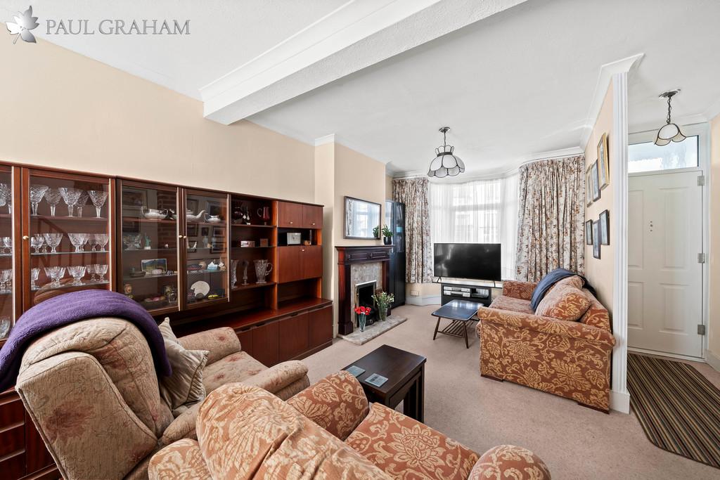 Living room, fireplace