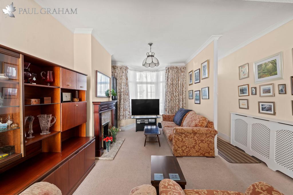 Living room, fireplace