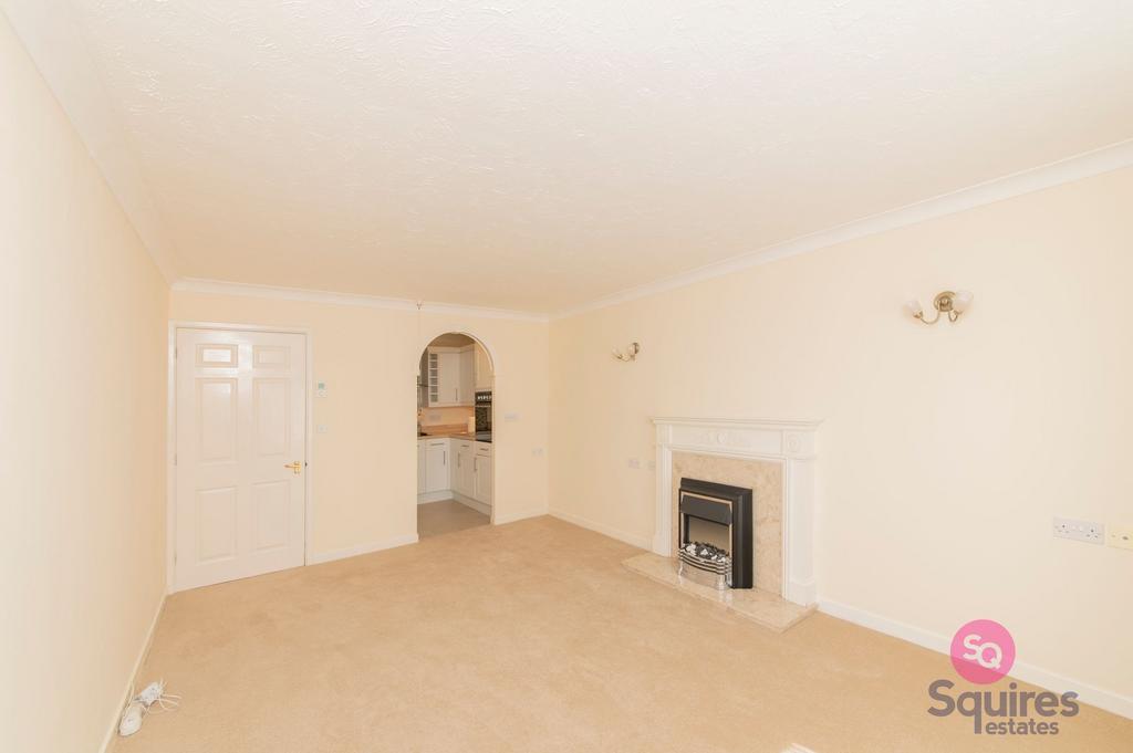 Living room, fireplace