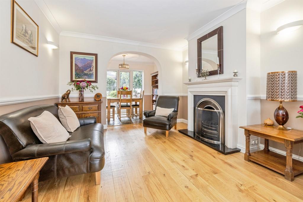 Living room, fireplace